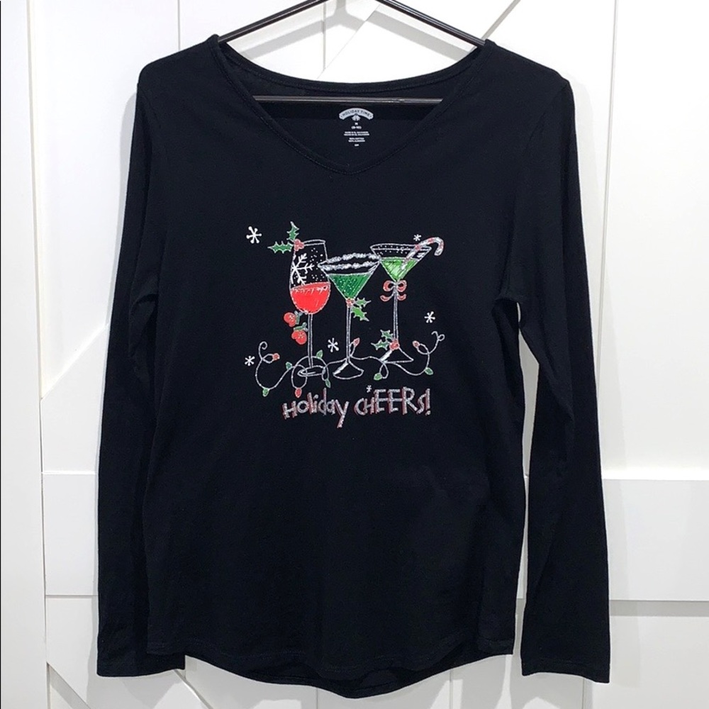 Holiday Time T-Shirt Holiday Cheers Size M…